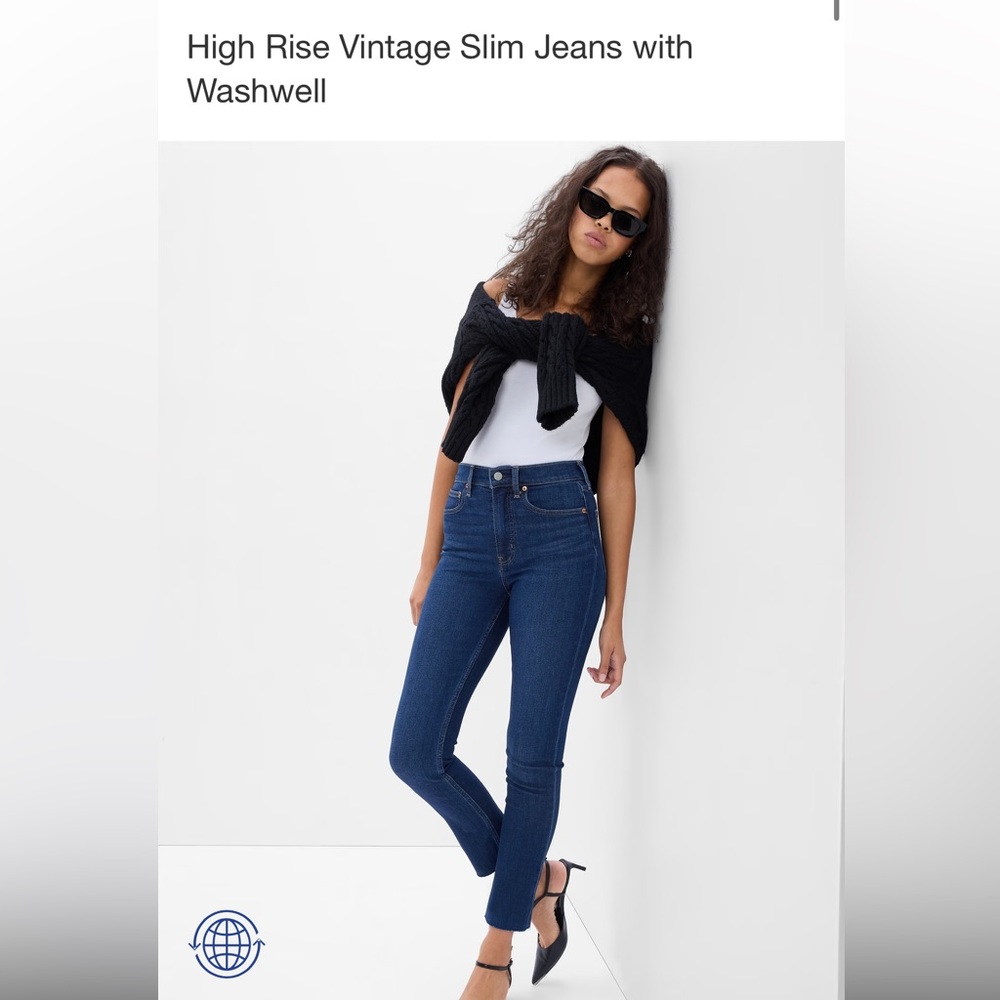 Gap vintage slim sky high jeans